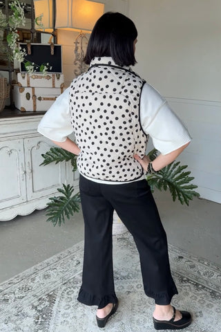 Lotsa Dots Vest Cream by Bibi Vest Jacket Bibi
