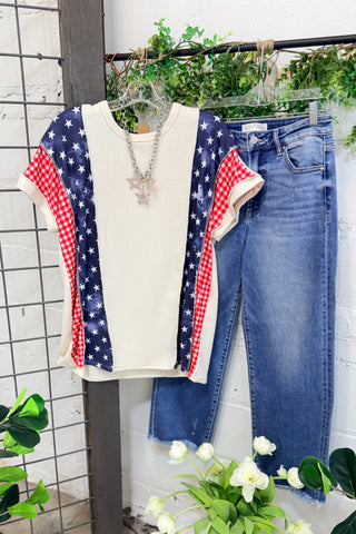 Firecracker Top Cream Shirts & Tops Heimish USA