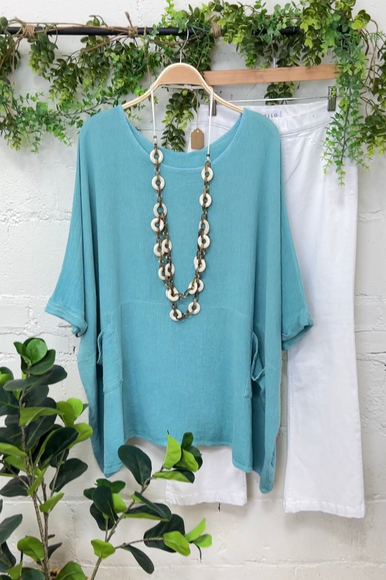 New Hollyn  Paris Fashion Teal One Size 