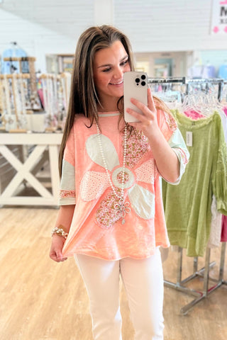Petal Play Top Pink Shirts & Tops Sage+Fig