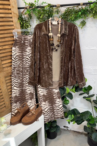 Cambridge Top Almond by Umgee Shirts & Tops Umgee