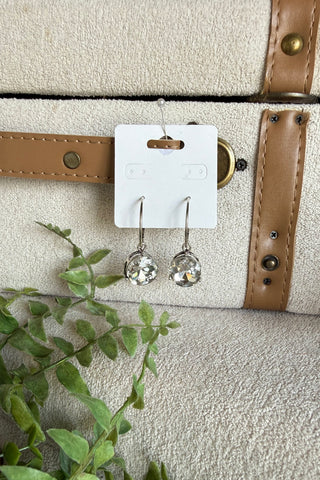 Bedazzled Earrings Silver Clear Earrings Accessories To Go