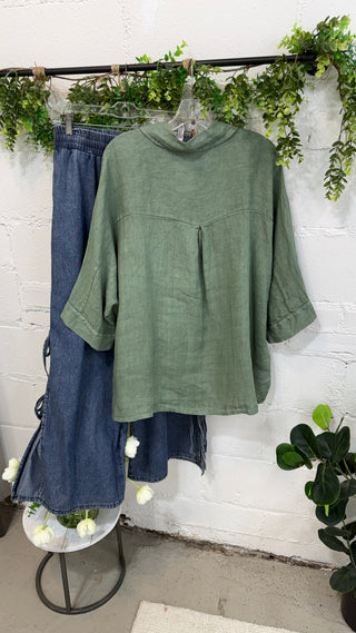 Westbrook Linen Top Olive