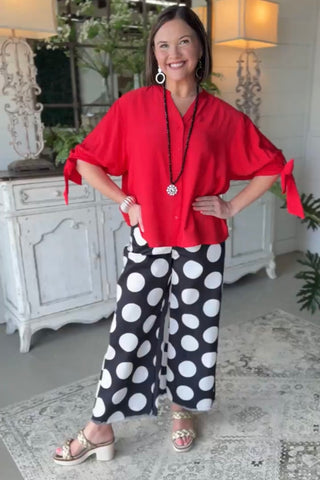 Griffin Top Red Shirts & Tops Vine & Love