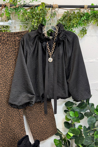 Bacall Top Black by Entro Shirts & Tops Entro