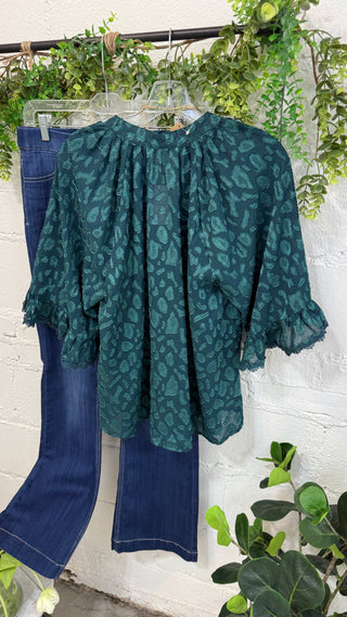 Murphy Top Teal by Umgee Shirts & Tops Umgee