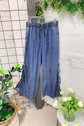 Side Shuffle Pants Denim Pants Sage & Fig