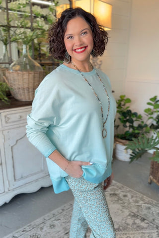 Happiness Top Aqua Shirts & Tops MuMu/JY