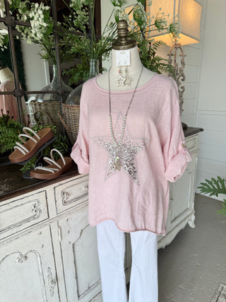 Lone Star Top Blush Shirts & Tops Sole Luna