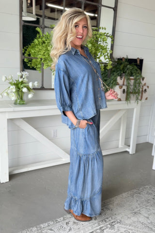 Leilanie Pants Dark Denim Pants Mittoshop