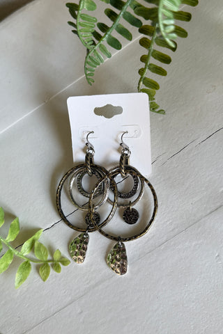 Twiddle Earrings Mixed Metal