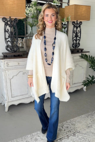Opal Sweater Kimono Ivory Kimonos LETO