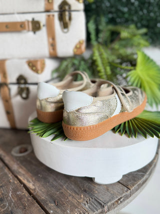 Calm Down Gold by Corky’s Shoes Hey Girl by Corky's