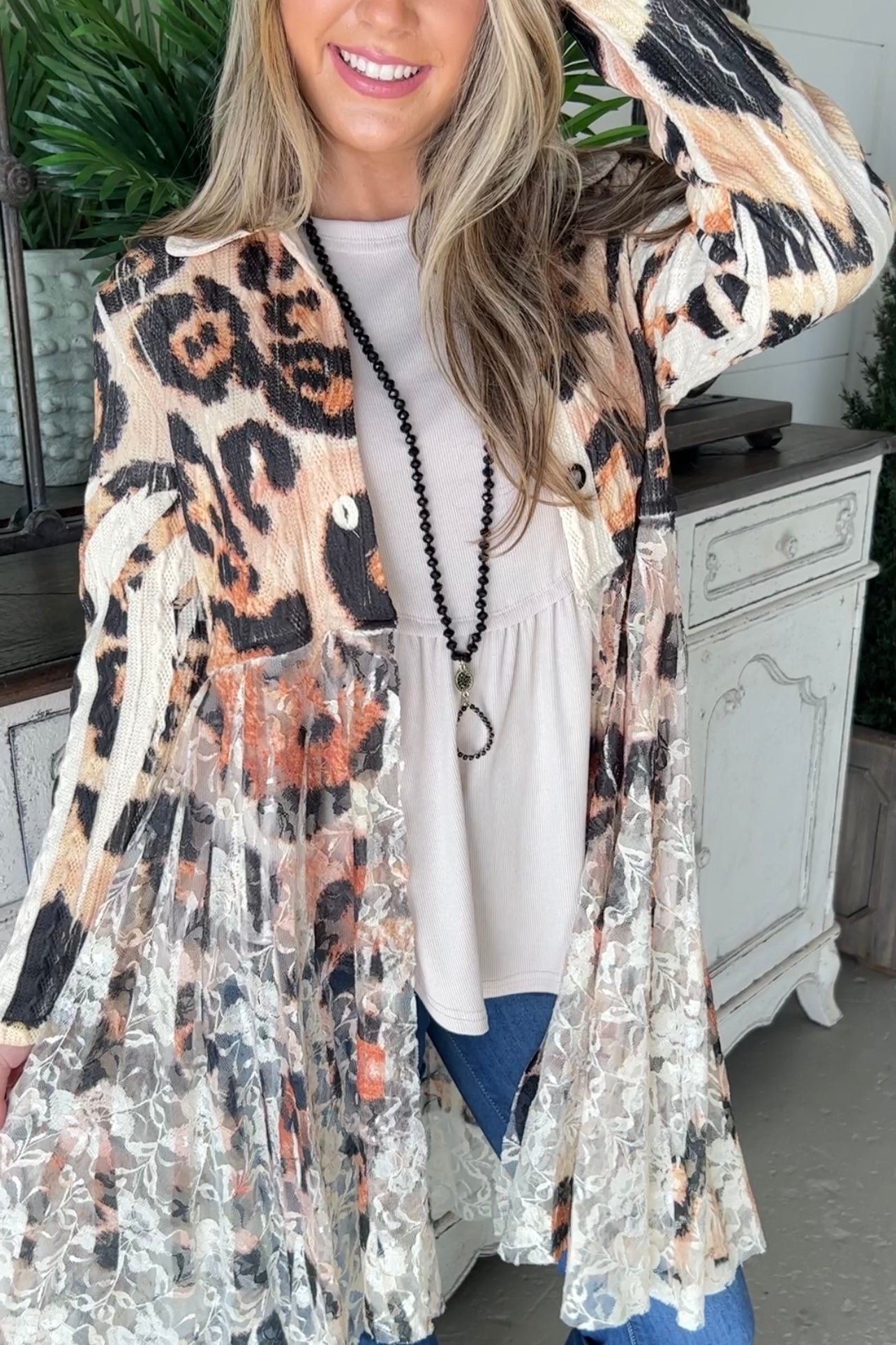 Spot On Sweater Jacket