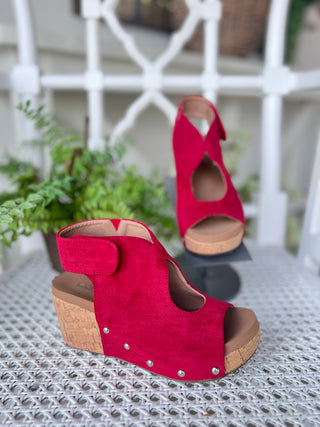 Frisky Red Wedges by Corky's Shoes Corky's Footwear