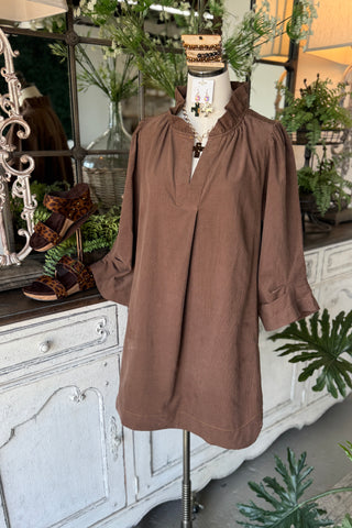 Gates Dress Brown by Umgee