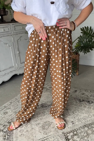 Continental Pants Mocha Pants Acqua & Limone