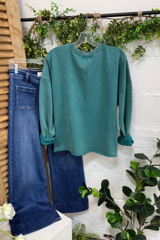 Petal Crush Top Teal by Easel Shirts & Tops Easel