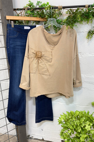 Charity Tan Shirts & Tops MuMu