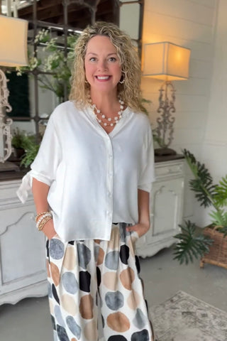 Griffin Top Off White Shirts & Tops Vine & Love