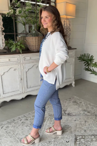 Skipper Pants Blue Pants Giada Fashion