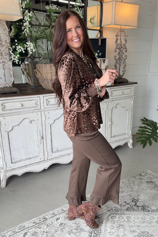 Jessica Top Brown Shirts & Tops Staccato