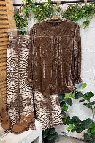 Cambridge Top Almond by Umgee Shirts & Tops Umgee