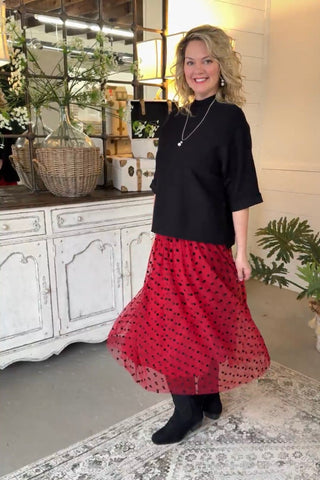 Arley Skirt Burgundy by Oddi