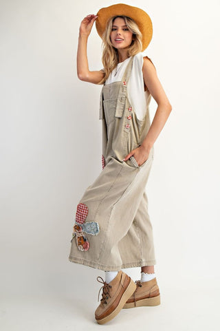 Yeehaw Khaki Overalls by Easel Overalls Easel