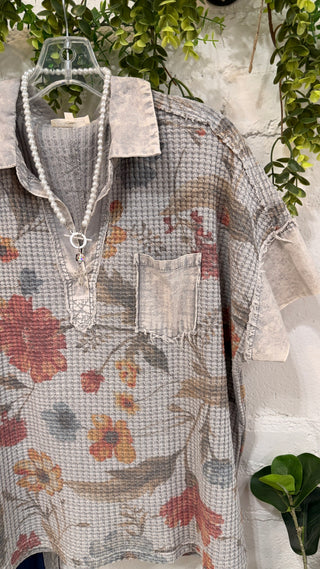 Winston Top Grey by Easel Shirts & Tops Easel