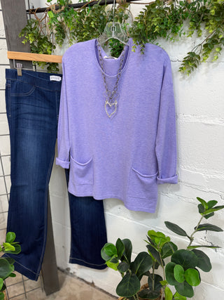 Sakina Sweater Lavender sweater Zenana