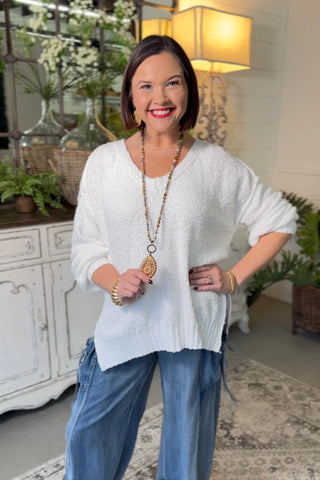 Alpine Sweater White Sweater Miracle