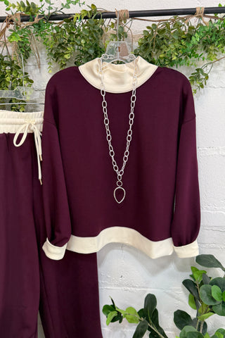 Clark Top Plum by Entro Shirts & Tops Entro