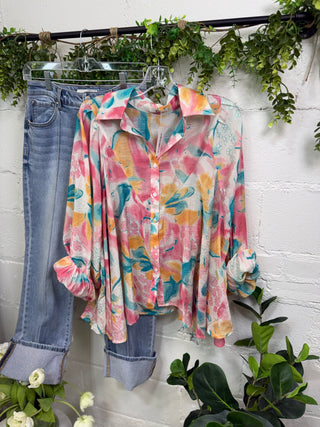 Foxy Roxy Top Multi Shirts & Tops Miss Carla