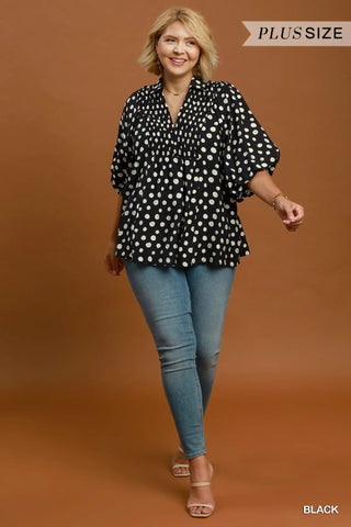Pendley Top Black by Umgee Shirts & Tops Umgee