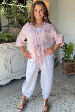 Santa Rosa Linen Pants White Pants Allison