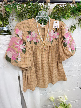 Kirkland Top Taupe Shirts & Tops Oddi