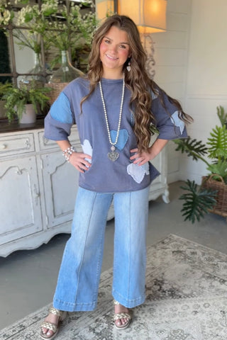 Love Me Do Top Denim