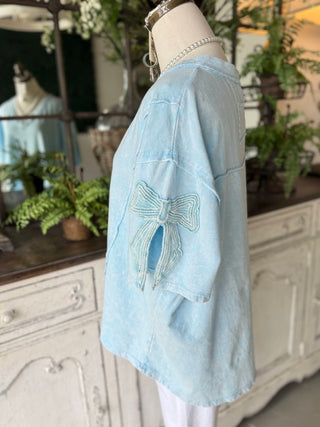 Amy Top Baby Blue Shirts & Tops J Her