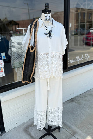 Celeste Pants Off White