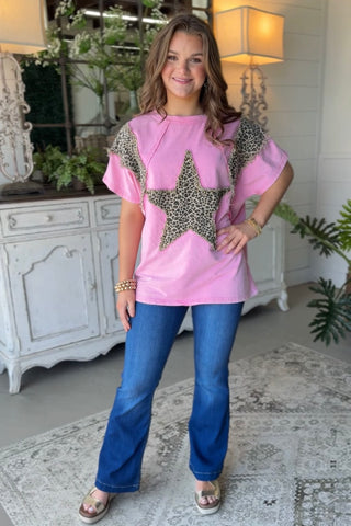 Star of the Jungle Top Pink Shirts & Tops Sage+Fig