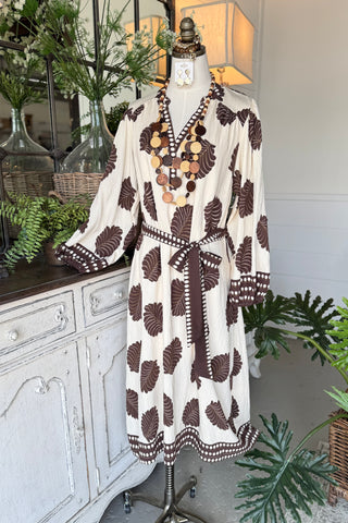 Kalani Midi Dress Cream by Umgee Dresses Umgee
