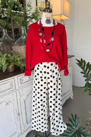 Krista Sweater Red by Umgee