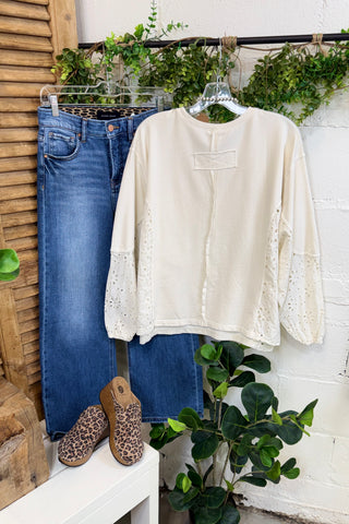 Staci Top Ecru by Easel