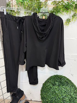 Britney Hoodie Black Shirts & Tops Sunflower