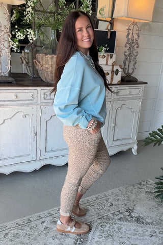 Lovin Leopard Pants Tan