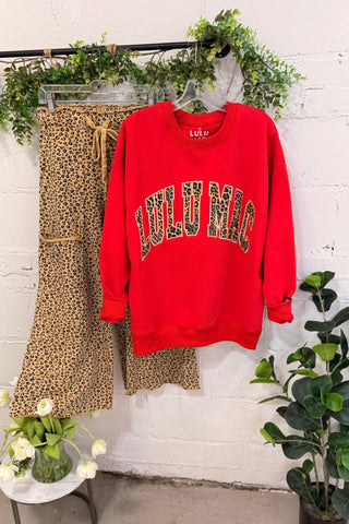 Lulu Mac Red/Leopard