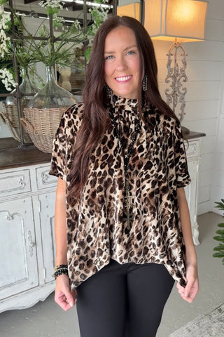 Hypnotic Top Taupe by Umgee Shirts & Tops Umgee