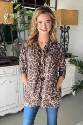 Thrilled Taupe/Brown Shirts & Tops Heimish USA