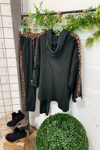 Go Wild Hooded Pullover Black Shirts & Tops Sunflower